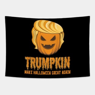 'Trumpkin Make Halloween Great Again' Pumpkin Fall Tapestry