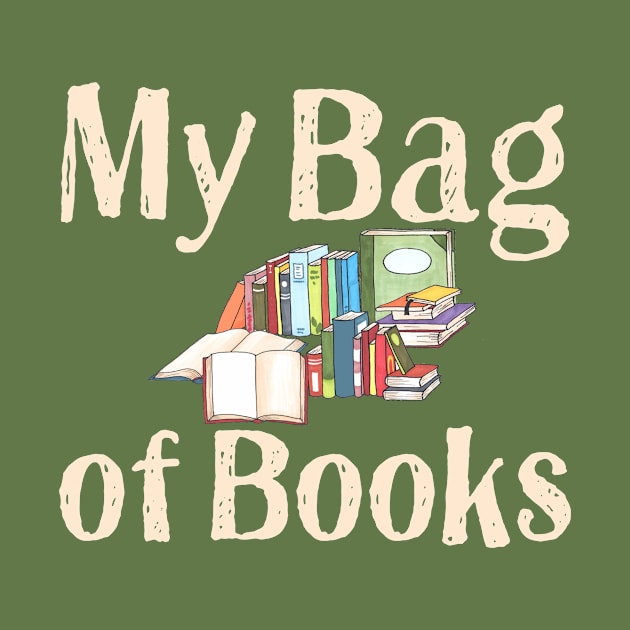 My Bag of Books Tote by numpdog