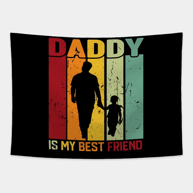 Daddy is my best friend Tapestry by Roberto C Briseno