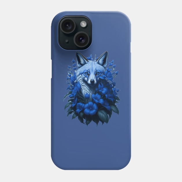 blue fox Phone Case by HTA DESIGNS