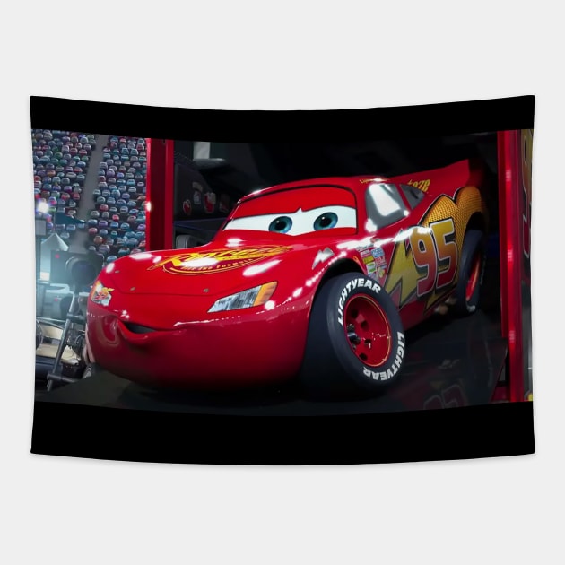 Red Racing Cars Tapestry by AviToys