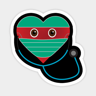 Masked Heart - Doctors Magnet