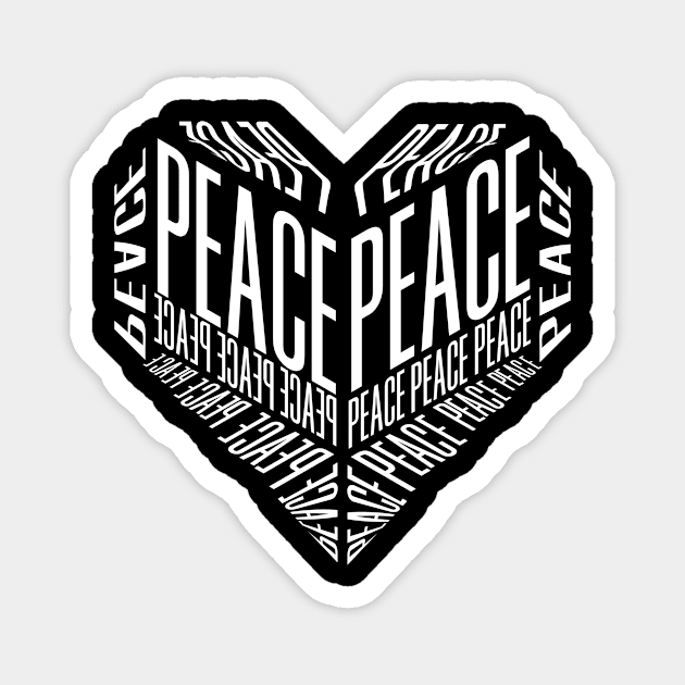 Peace Heart Magnet by Lady_Lauren_