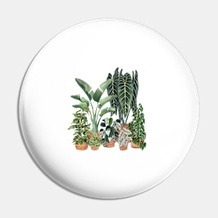 Potted plants art Pin