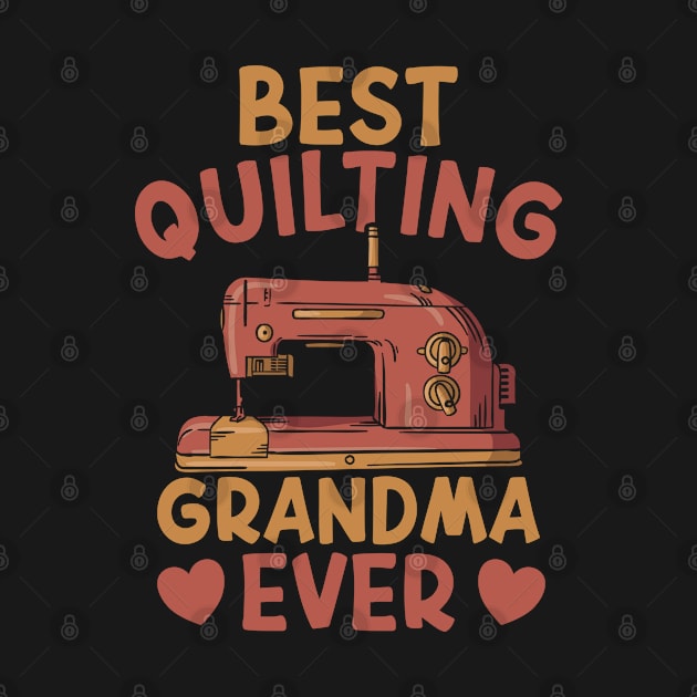 Quilting Grandma Quilter by medd.art