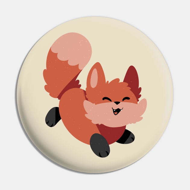 Happy Fox Pin by GhastlyRune