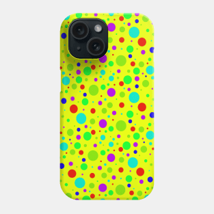 Disco Polka Dot on Yellow Phone Case