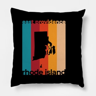 East Providence Rhode Island Retro Pillow