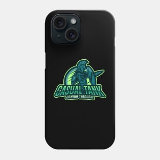 MMORPG Player Casual Tank Coming Through Spartan Phone Case