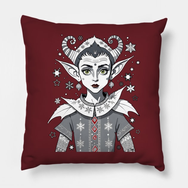 Xmas Elf Pillow by FabrizioX