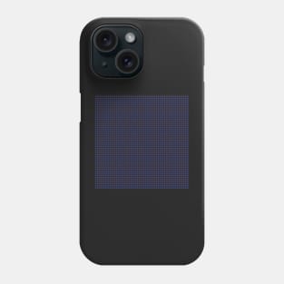 "Resolution" Small Houndstooth by Suzy Hager      Blue & Black Phone Case