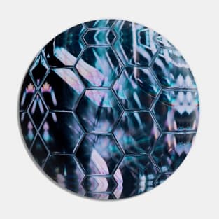 Blue Gemstone Crystal Abstract Quartz Pin