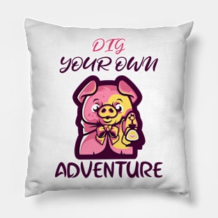 Pig adventure! Pillow