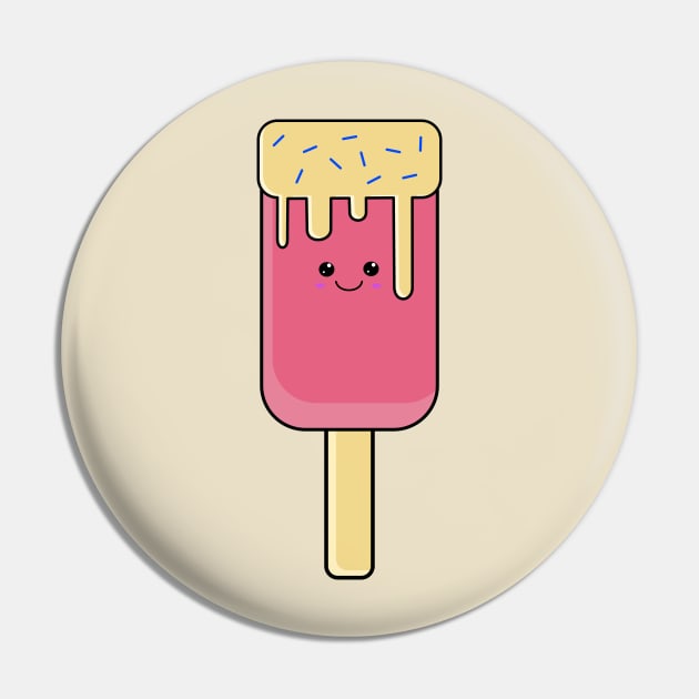 Cute Kawaii Paleta Ice Cream Pin by KawaiinDoodle