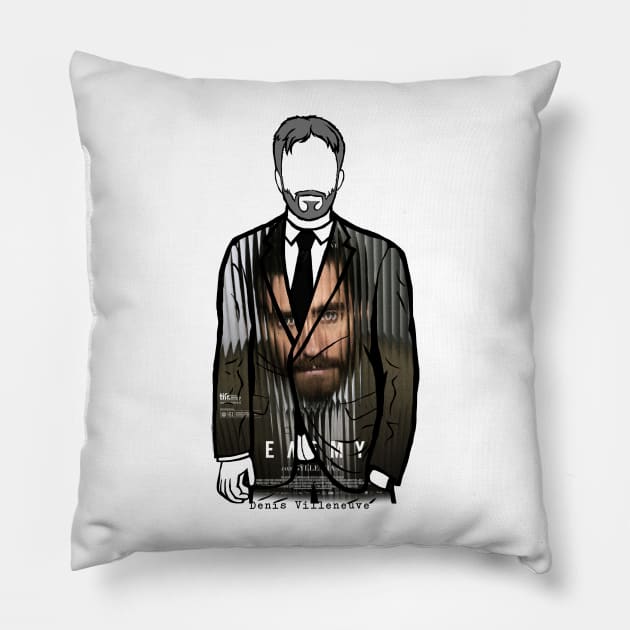 Denis Villeneuve, Director of Enemy (Poster 3) Pillow by Youre-So-Punny