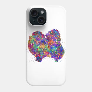 Pomeranian dog watercolor Phone Case