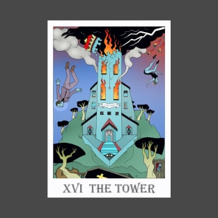 Tarot The Tower T-Shirt