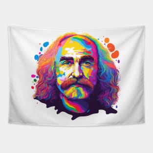 David Crosby / Retro Original Fan Design Tapestry