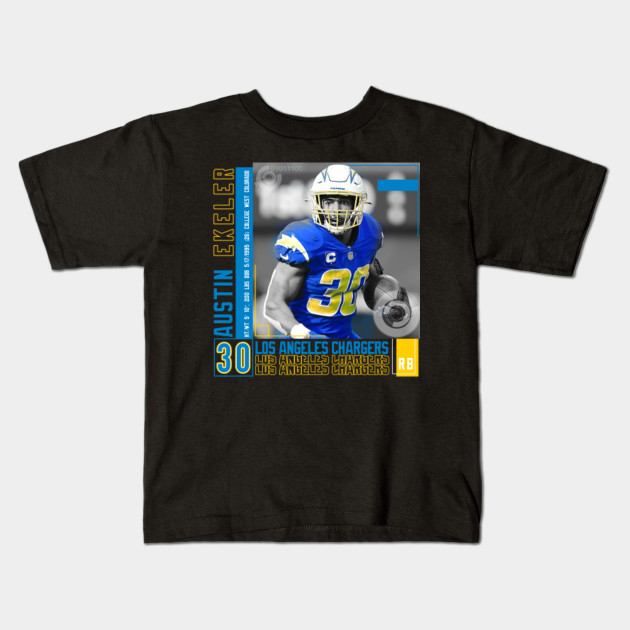 Rinkha Austin Ekeler Football Edit Tapestries Chargers Kids T-Shirt