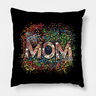 Vintage Best Mom Ever Baseball Mama for Sport Lover Mother's Pillow