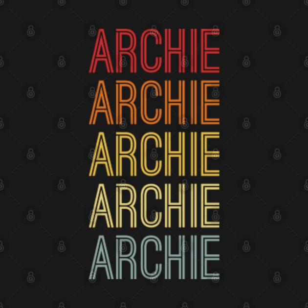 Archie Name Vintage Retro Gift Named Archie by CoolDesignsDz