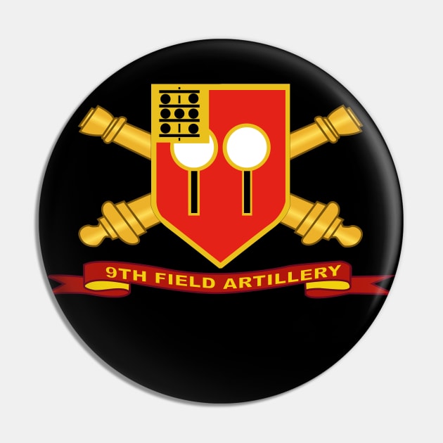 9th Field Artillery w Br - Ribbon Pin by twix123844