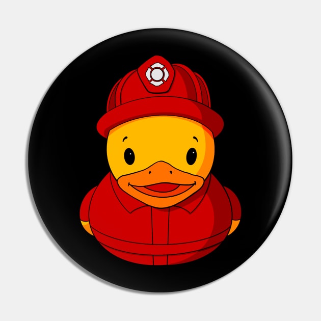 Fireman Rubber Duck Pin by Alisha Ober Designs