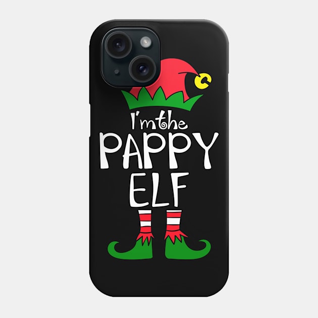 Elf Saying I'm the Pappy Elf Matching Family Group Christmas Phone Case by julibirgit