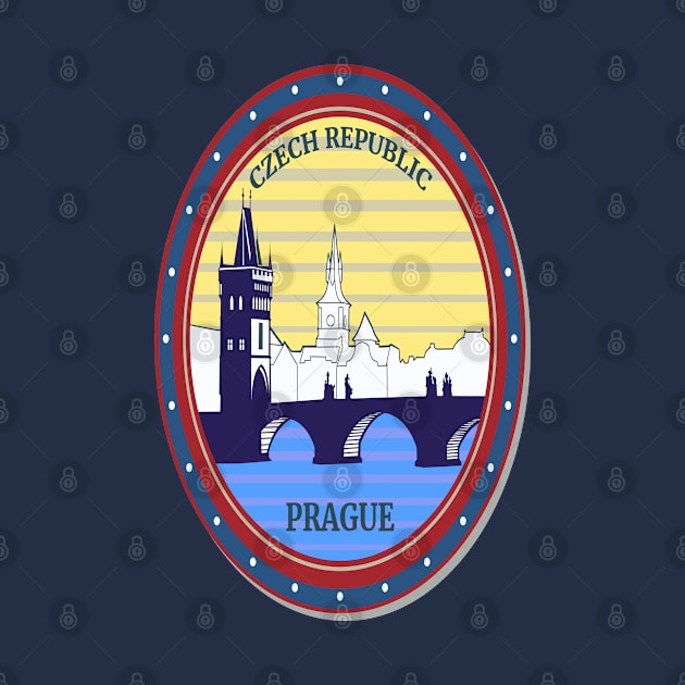 Czech Republic- Prague- Retro-Vintage Patch by Eva Wolf