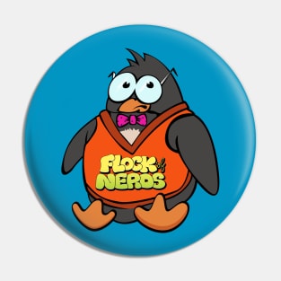 Flock of Nerds - Penguin Power Pin