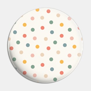 Sweet Minimal Polka Dot Pattern Pin