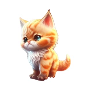 Cute Chibi Cat Merch - Adorable Feline Apparel and Accessories T-Shirt