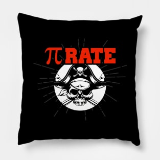 Funny Pi Pie Pirate Pierate Pi-Rate Math Joke Pun Pillow