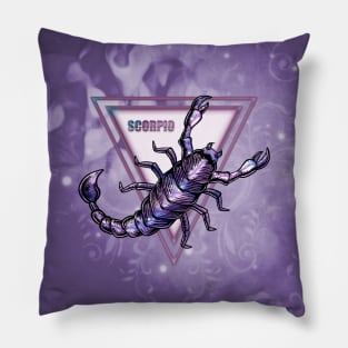 Zodiac sign scorpio Pillow