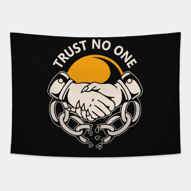 Trust No One Tapestry by Inkshit13