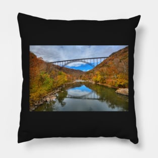 Fall Foliage At New River Gorge Pillow