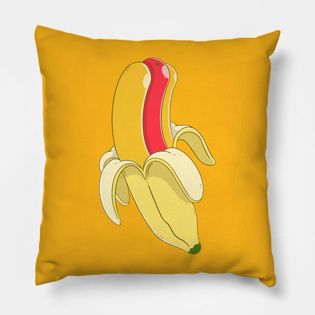 Junk Fruit Pillow by Artthree Studio
