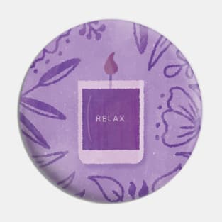 Scented Candle (Purple) Pin