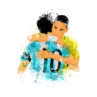 Neymar Hugging Messi T-Shirt