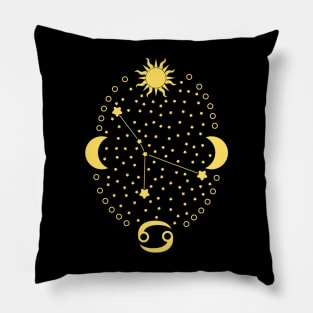 Cancer Sign Design Pillow