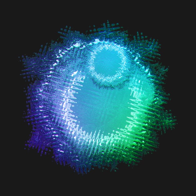 Abstract Neon Virus Splat by JDWFoto