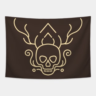 Skull Line 3 Tapestry