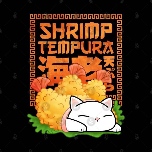 Chubby Cat Shrimp Tempura by Takeda_Art