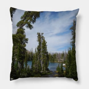 A Lake in the Sawtooth Mountains Pillow