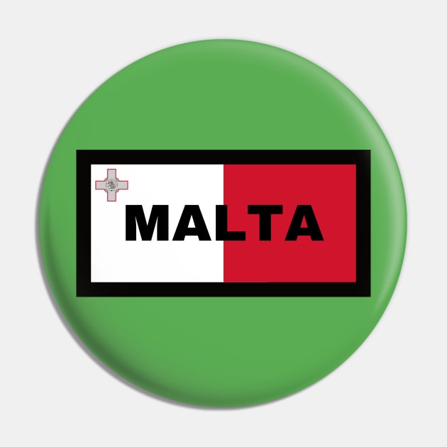 Malta in Maltese Flag Pin by aybe7elf