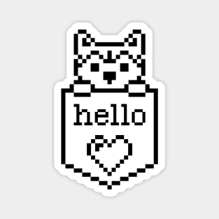 Puppy Dog In The Pocket / Hello sign / Perfect gift for every Kid Magnet