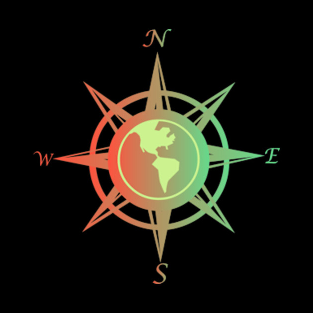 Compass rose with cardinal points - Compass Rose - Mask ...
