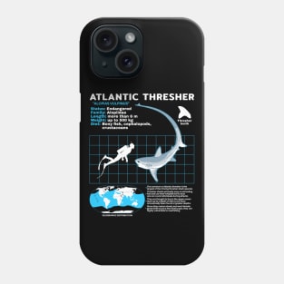 Thresher Shark Fact Sheet Phone Case