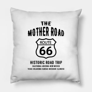 The Mother Road Route 66 - Historic Road Trip Pillow