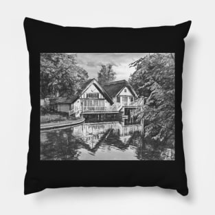 Goring on Thames Boathouses Pillow